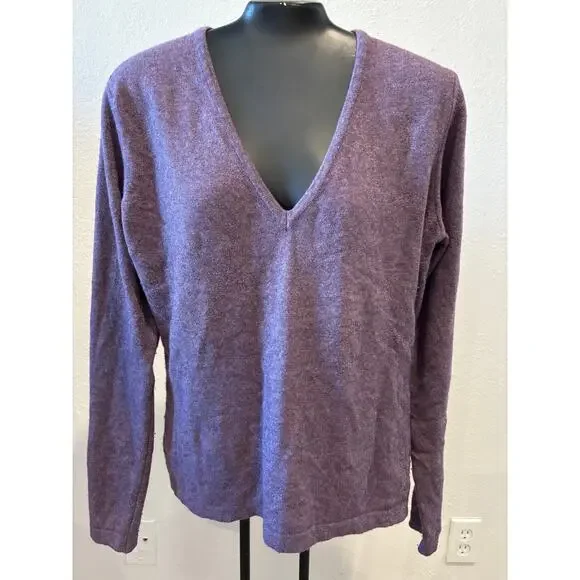 Tricobel Pullover Sweater Silk / Angora / Cashmere blend Womens Size Large - Picture 2 of 7